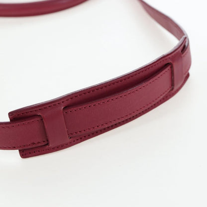 Celine Tricolor Trapeze Leather, Burgundy, Leather, Handbag