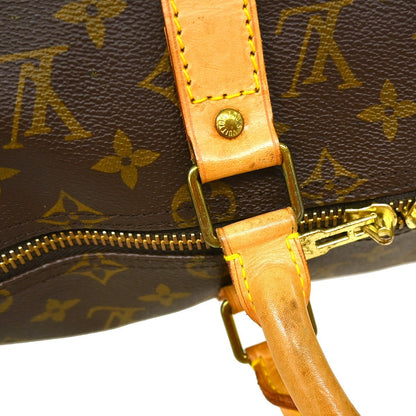 Louis Vuitton Keepall Bandoulière Monogram, Brown, Canvas, Travel Bag