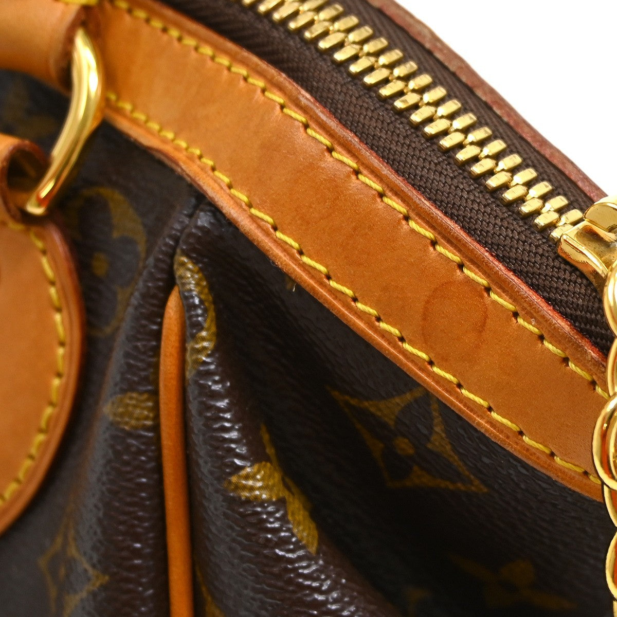 Louis Vuitton Tivoli Monogram, Brown, Canvas, Handbag