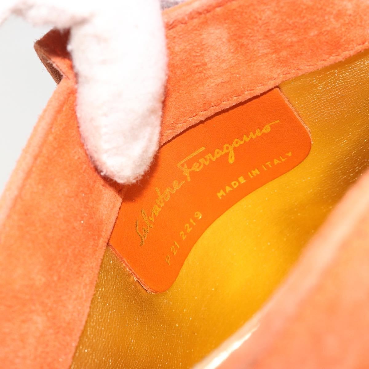 Salvatore Ferragamo Vintage Top handle Suede, Orange, Suede, Handbag