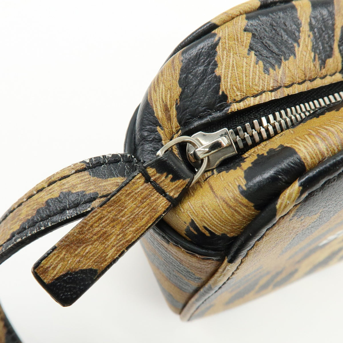 Balenciaga Everyday Camera Printed Leather, Brown, Leather, Handbag