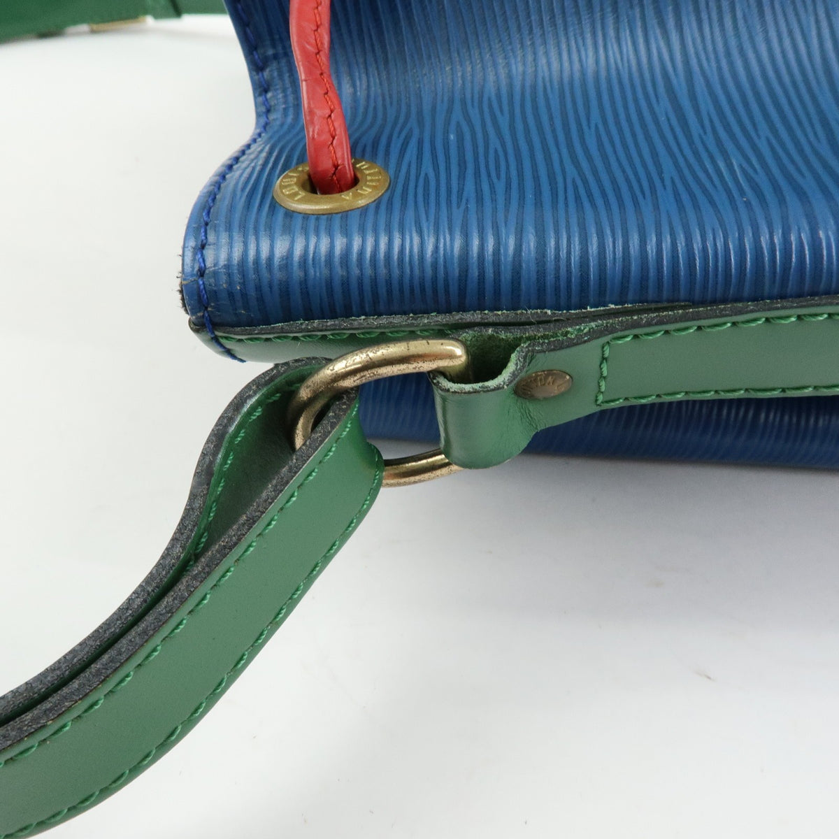 Louis Vuitton Tricolor Noe Epi Leather, Blue, Leather, Handbag