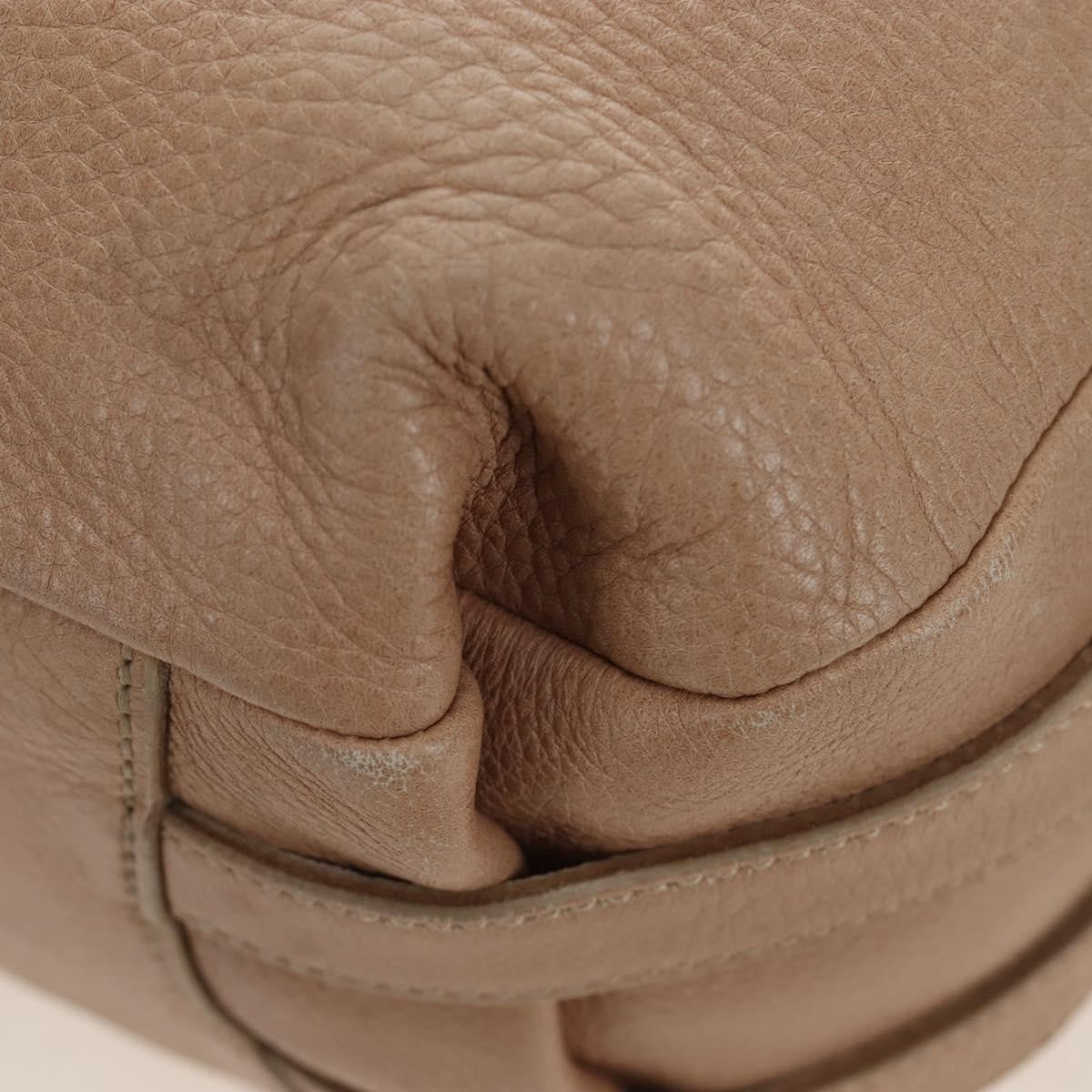 Prada Tote Leather, Beige, Leather, Tote Bag