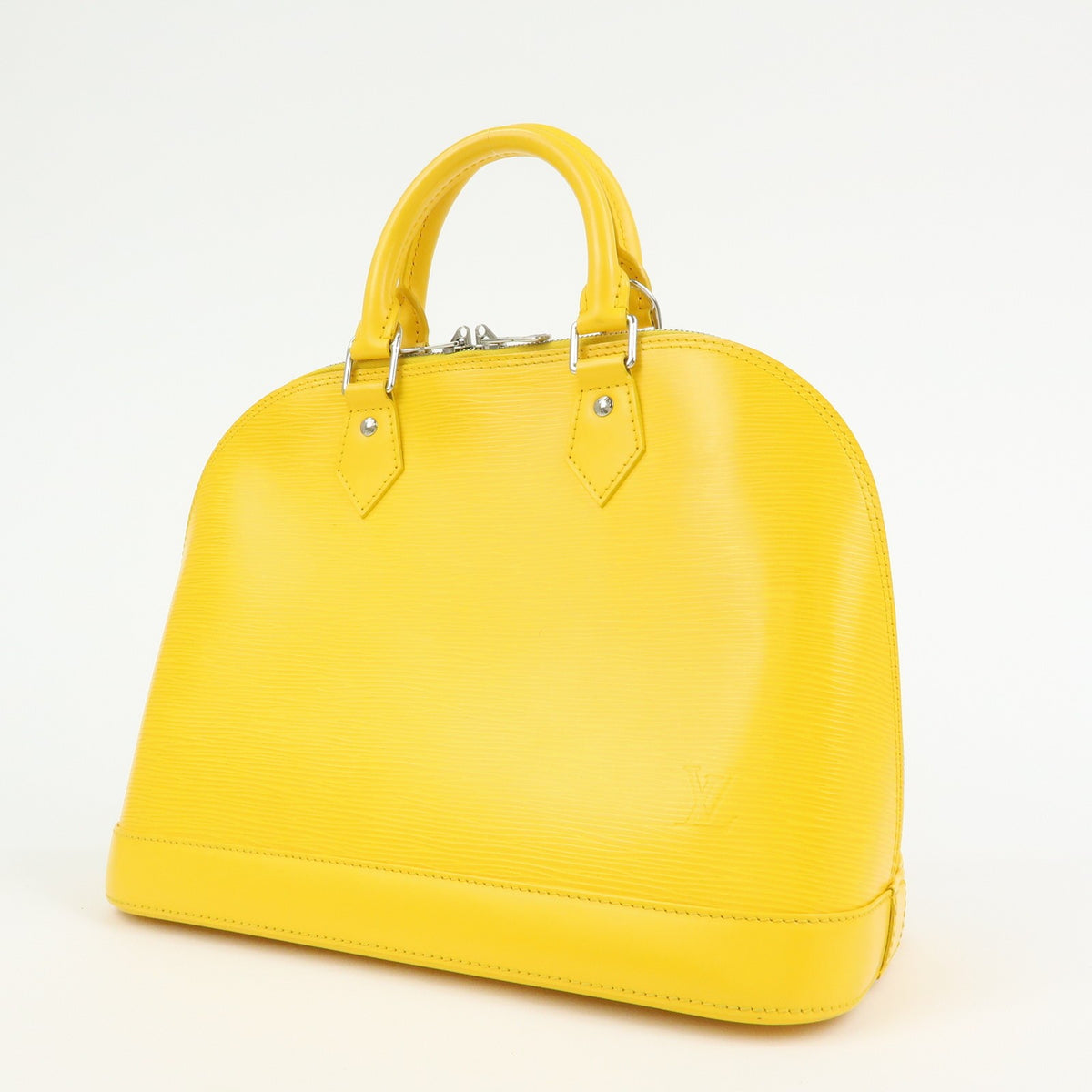 Louis Vuitton Alma Epi Leather, Yellow, Leather, Handbag