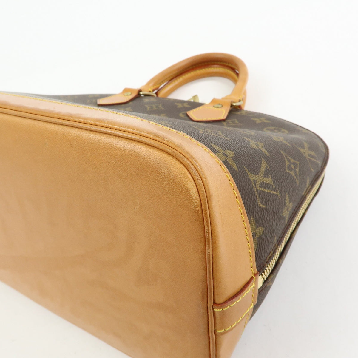 Louis Vuitton Alma Monogram Canvas, Brown, Canvas, Handbag