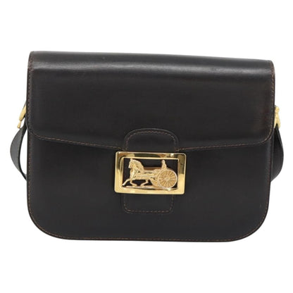 Celine Horse Carriage Leather, Brown, Leather, Shoulder Bag