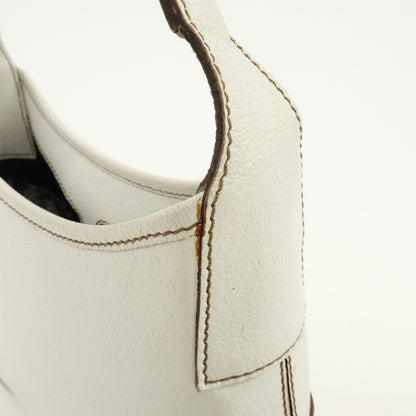 Salvatore Ferragamo Shoulder Bag Leather, White, Leather, Shoulder Bag
