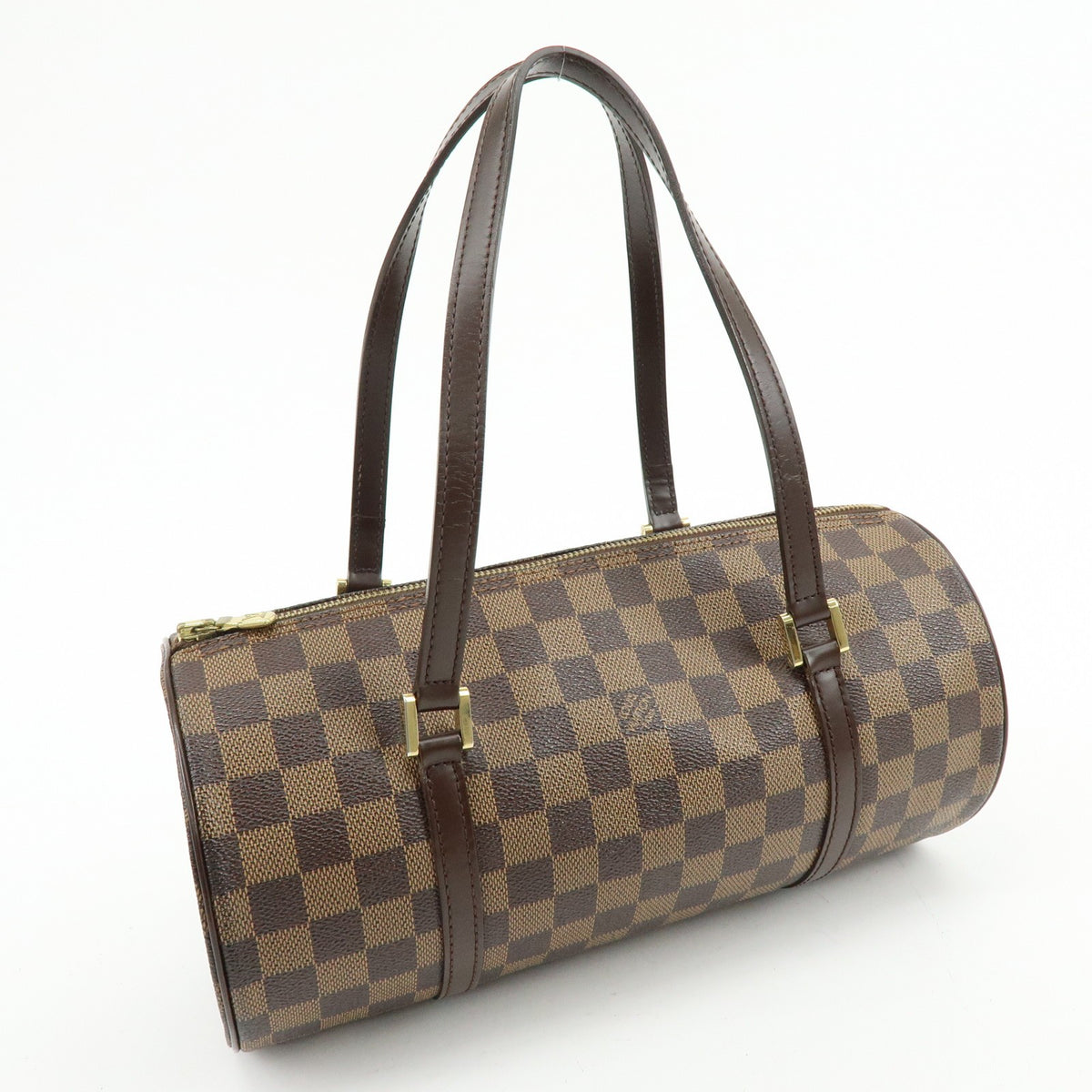 Louis Vuitton Papillon Damier Ebene, Brown, Canvas, Handbag