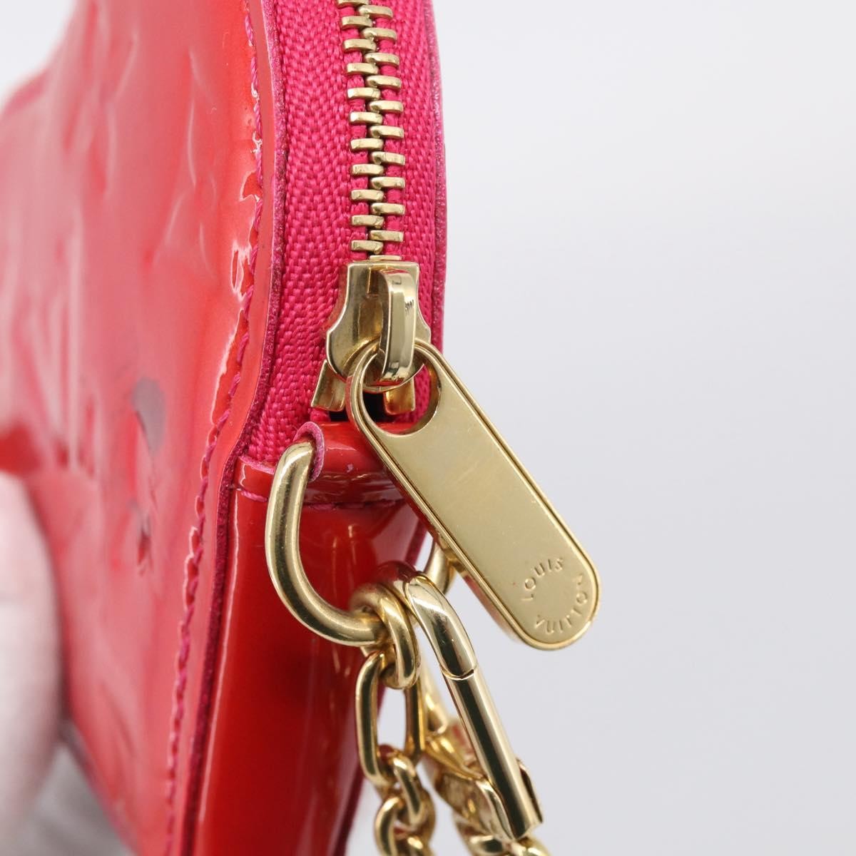 Louis Vuitton Heart Coin Purse Monogram Vernis, Pink, Patent Leather, Clutch