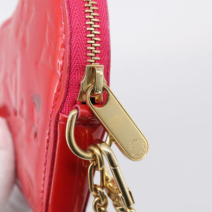 Louis Vuitton Heart Coin Purse Monogram Vernis, Pink, Patent Leather, Clutch
