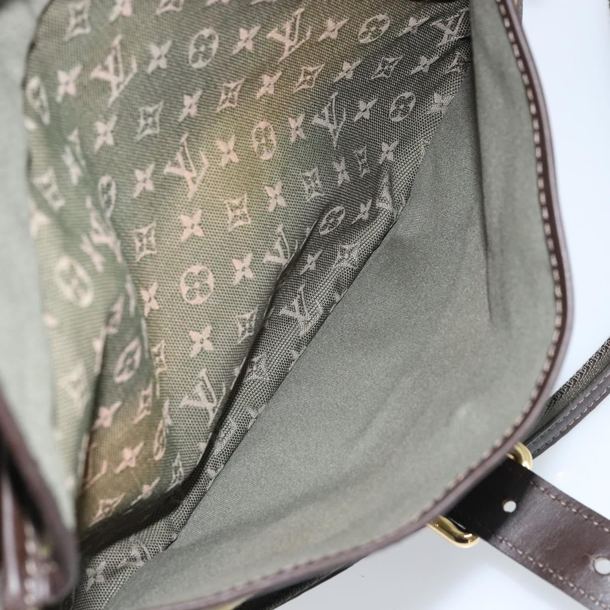 Louis Vuitton Marjorie Mini Lin, Khaki, Canvas, Shoulder Bag