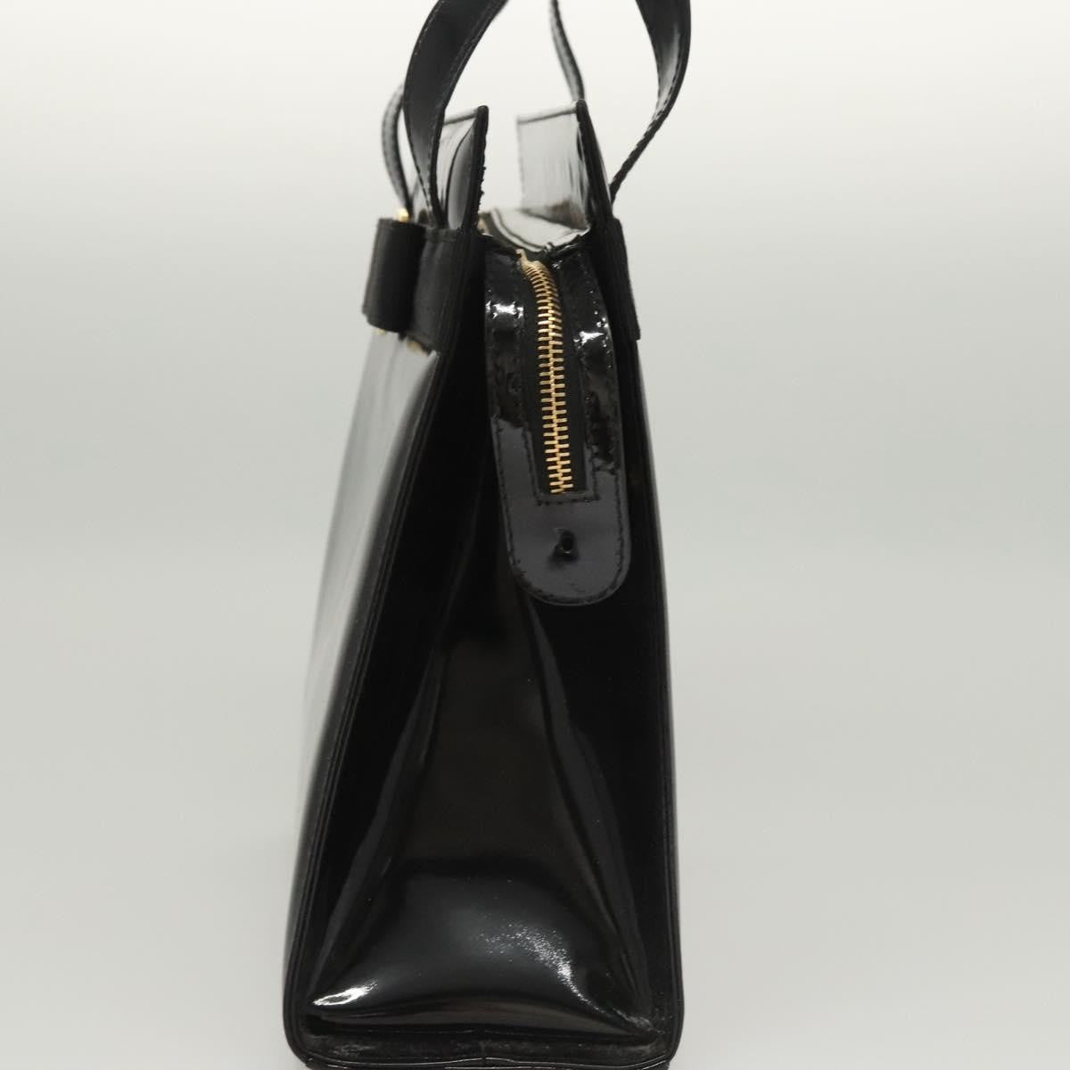 Salvatore Ferragamo Vala Patent Leather, Black, Patent Leather, Shoulder Bag