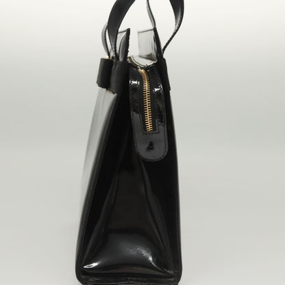 Salvatore Ferragamo Vala Patent Leather, Black, Patent Leather, Shoulder Bag