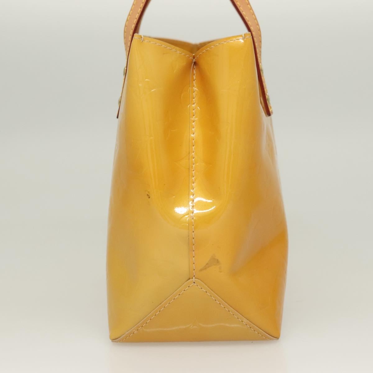 Louis Vuitton Reade Monogram Vernis, Yellow, Patent Leather, Handbag