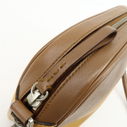 Prada Shoulder Leather, Yellow, Leather, Shoulder Bag