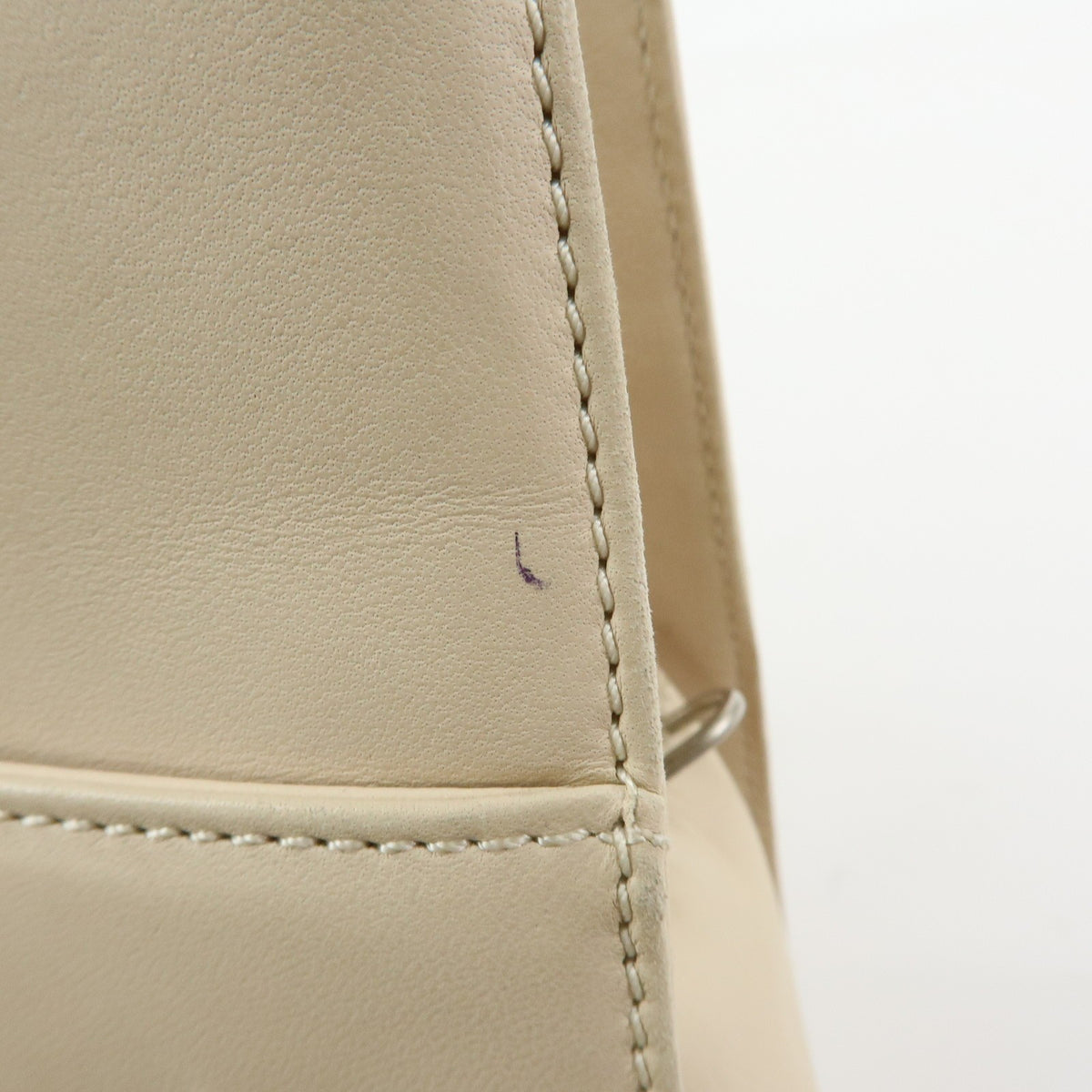 Loewe Anagram Leather, Beige, Leather, Tote Bag