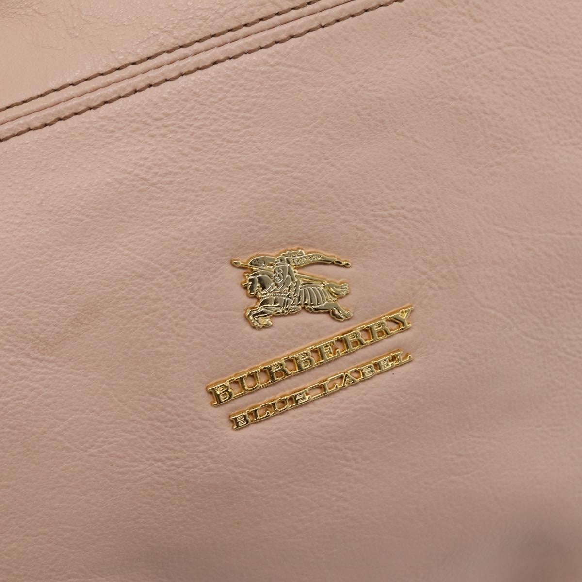 Burberry Blue Label Leather, Pink, Leather, Shoulder Bag
