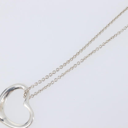 Tiffany & Co. Elsa Peretti Open Heart Pendant Sterling Silver, Silver, Silver, Necklace