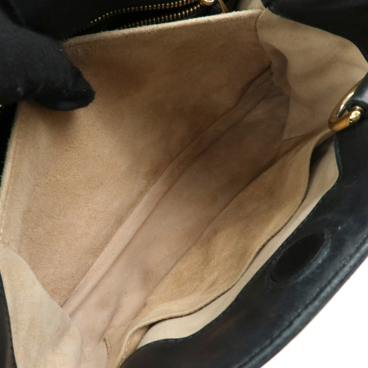 Gucci Sylvie Top Handle Leather, Black, Leather, Handbag
