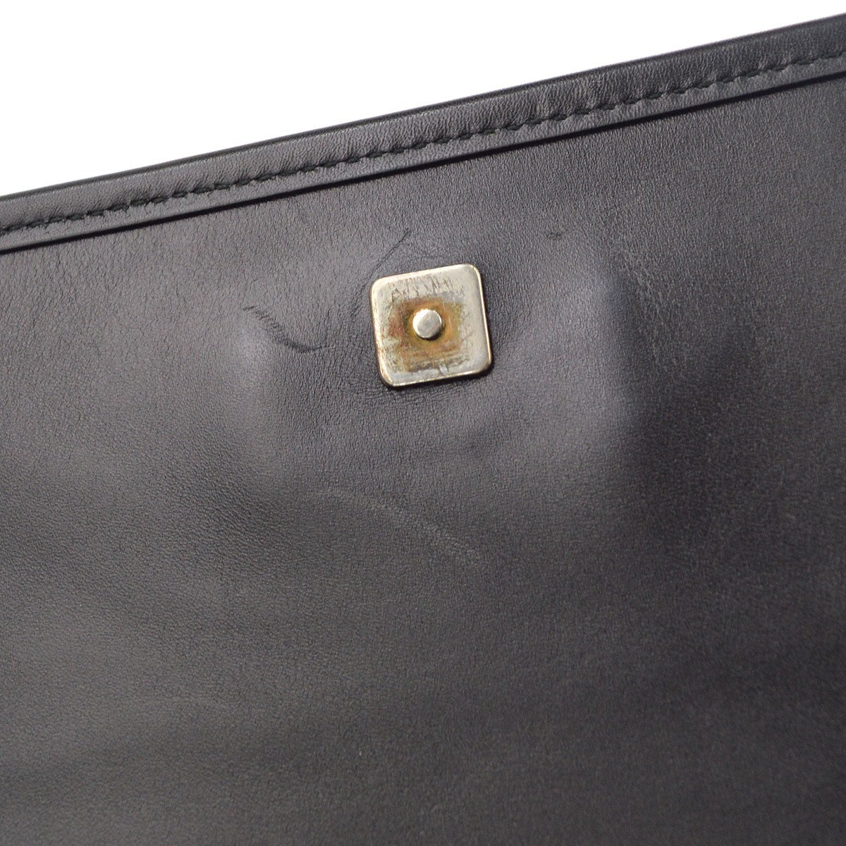 Gucci Lux Flap Messenger Diamante Leather, Black, Leather, Shoulder Bag