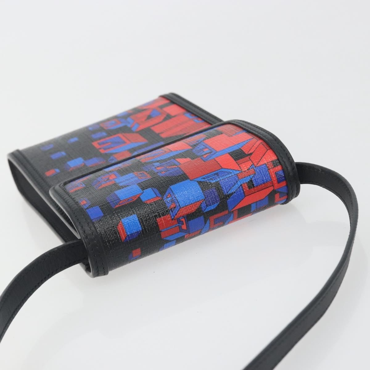 Gucci Flap Printed Coated Canvas, Multicolour, PVC, Shoulder Bag