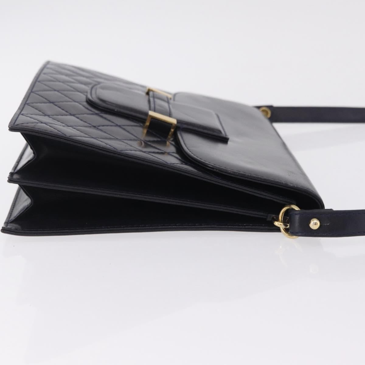 Saint Laurent Vintage Shoulder bag Leather, Navy, Leather, Shoulder Bag