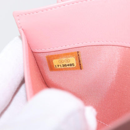 Chanel CC Wallet Quilted Patent, ORANGE, PATENT_LEATHER, Wallets