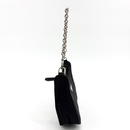 Prada Re-Edition Tessuto, Black, Nylon, Shoulder Bag