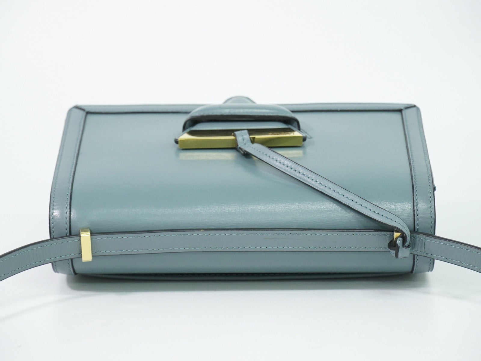Loewe Barcelona Leather, Blue, Leather, Shoulder Bag