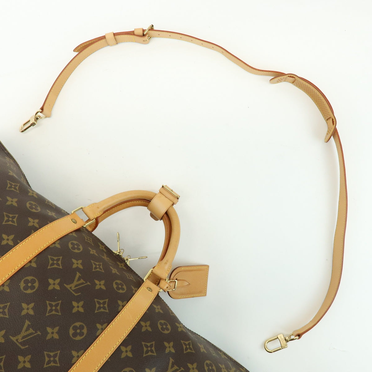Louis Vuitton Keepall Bandouliere Monogram Canvas, Brown, Canvas, Travel Bag