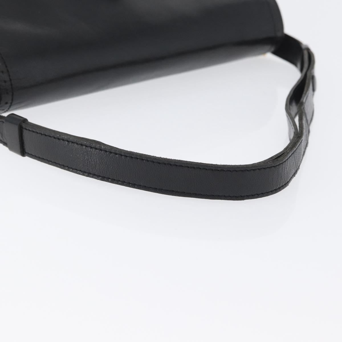 Saint Laurent Vintage Leather, Black, Leather, Shoulder Bag
