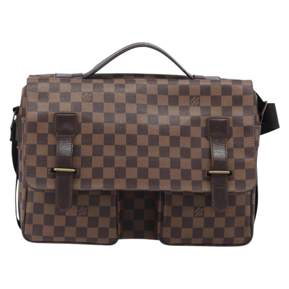 Louis Vuitton Broadway Damier Ebene, Brown, Canvas, Shoulder Bag