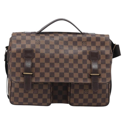 Louis Vuitton Broadway Damier Ebene, Brown, Canvas, Shoulder Bag