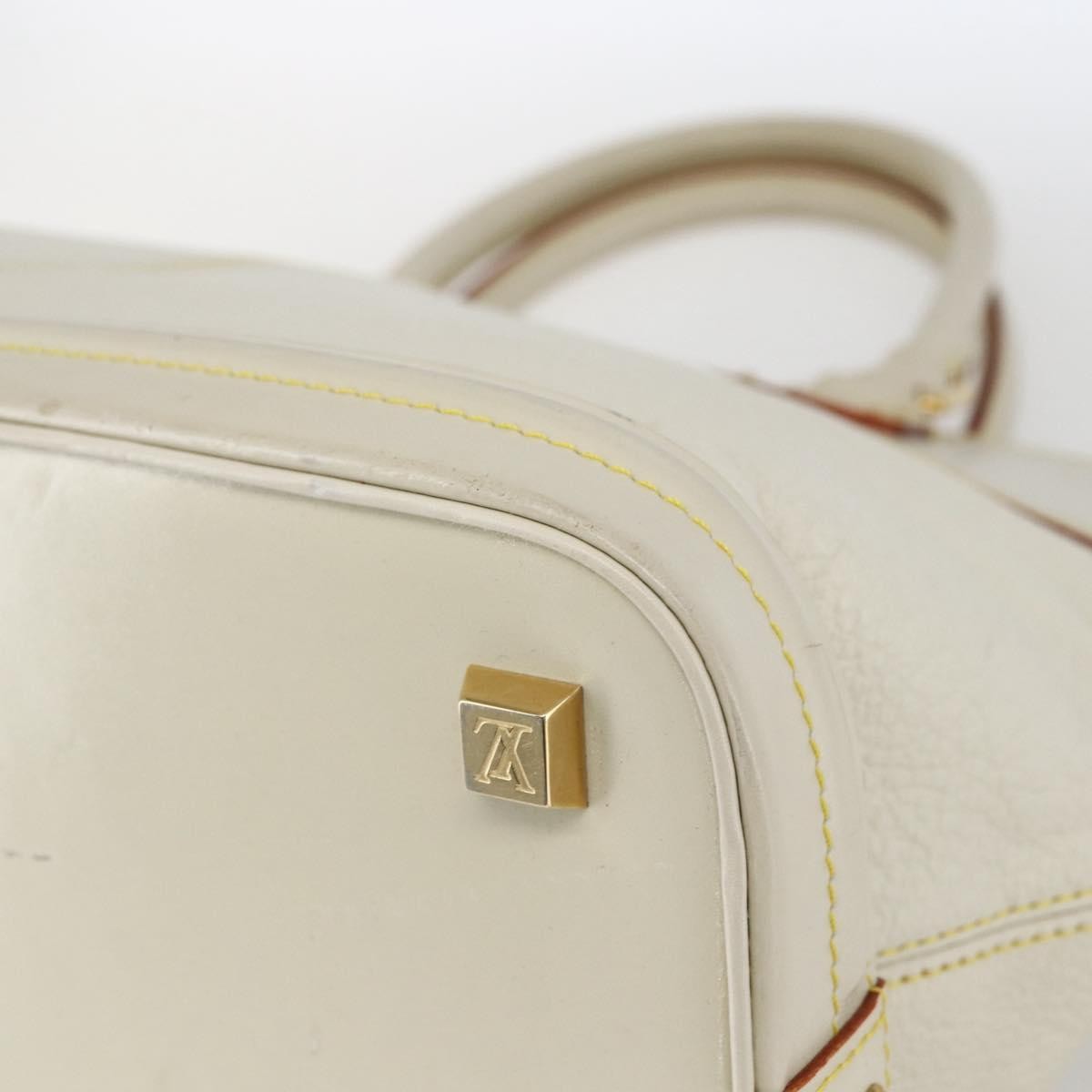 Louis Vuitton Suhali Lockit Leather, White, Leather, Handbag