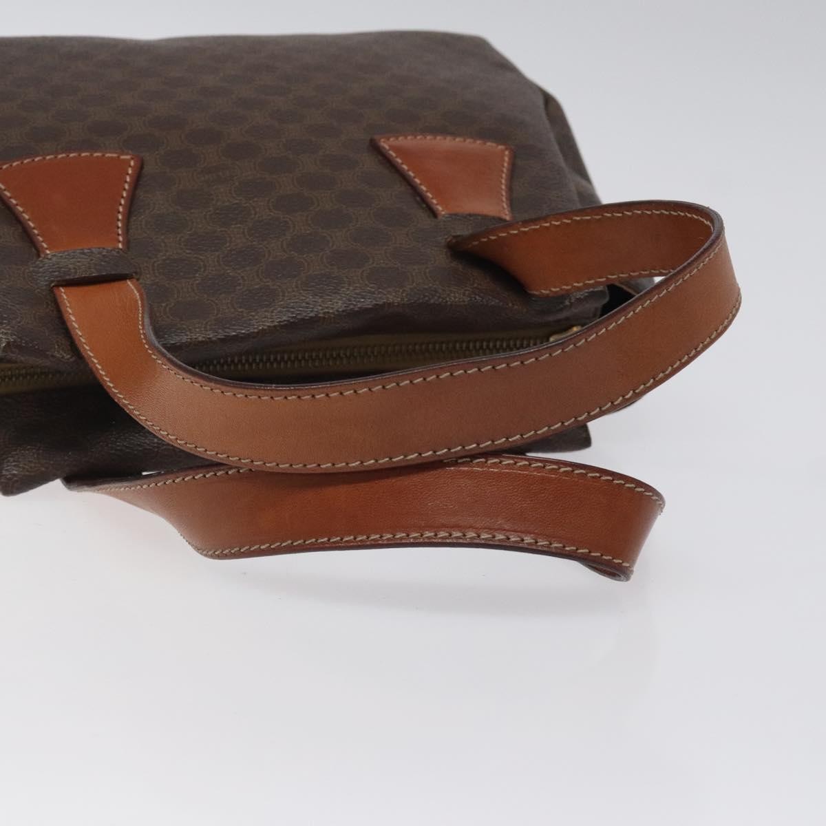 Celine Macadam Canvas, Brown, Canvas, Tote Bag