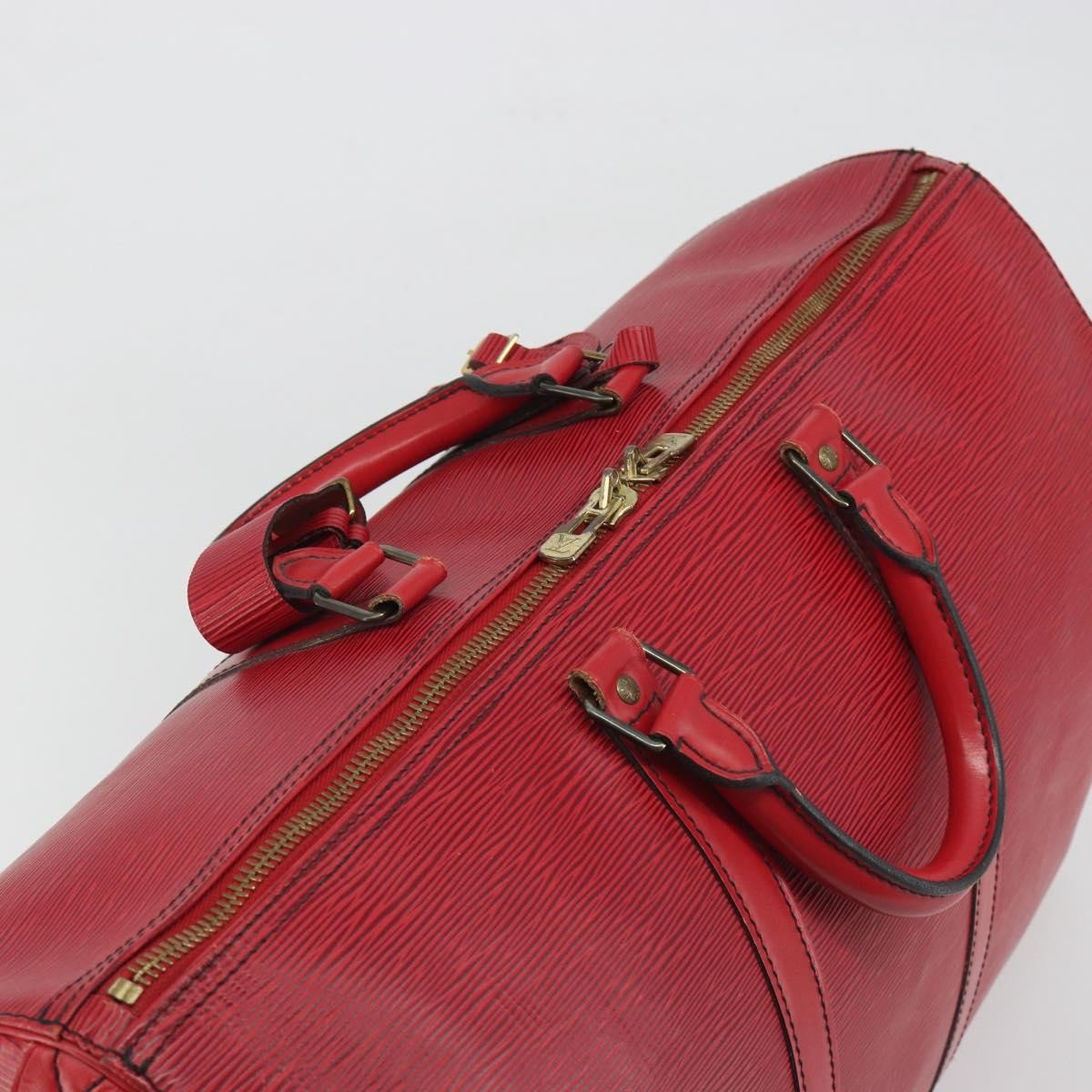 Louis Vuitton Keepall Epi, Brown, Canvas, Travel Bag
