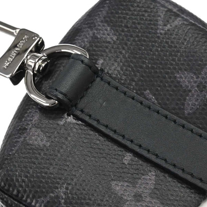 Louis Vuitton Box Pouch Bag Charm and Belt Charm Rainbow Monogram Eclipse Canvas, Black, Leather, Charm