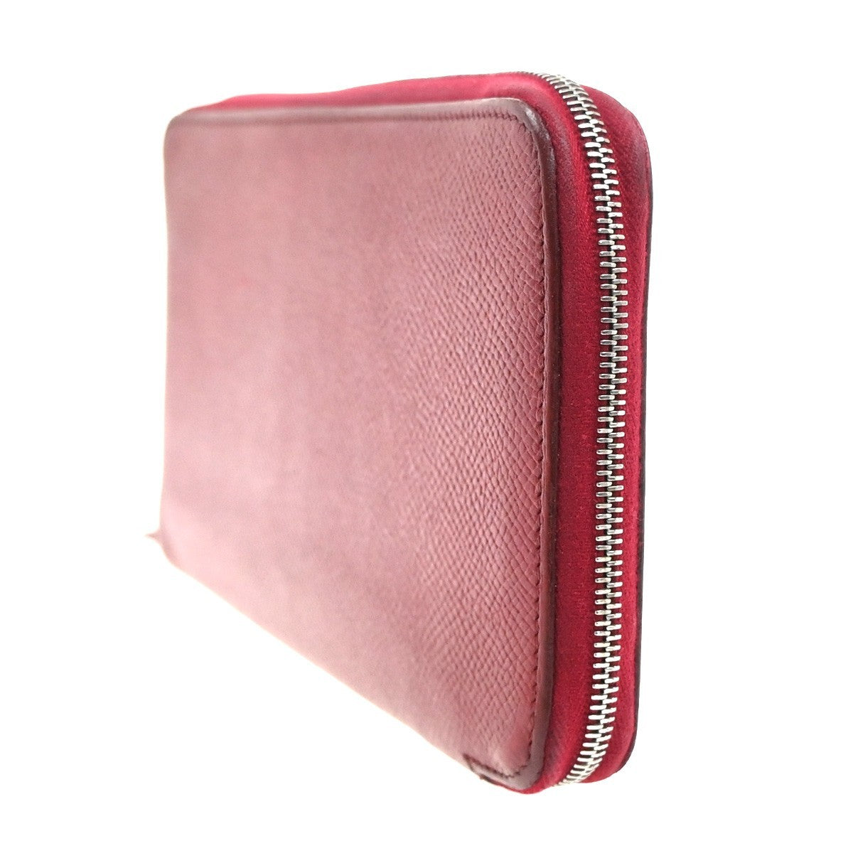 Hermes Azap Zip Around Epsom, Red, Leather, Wallet