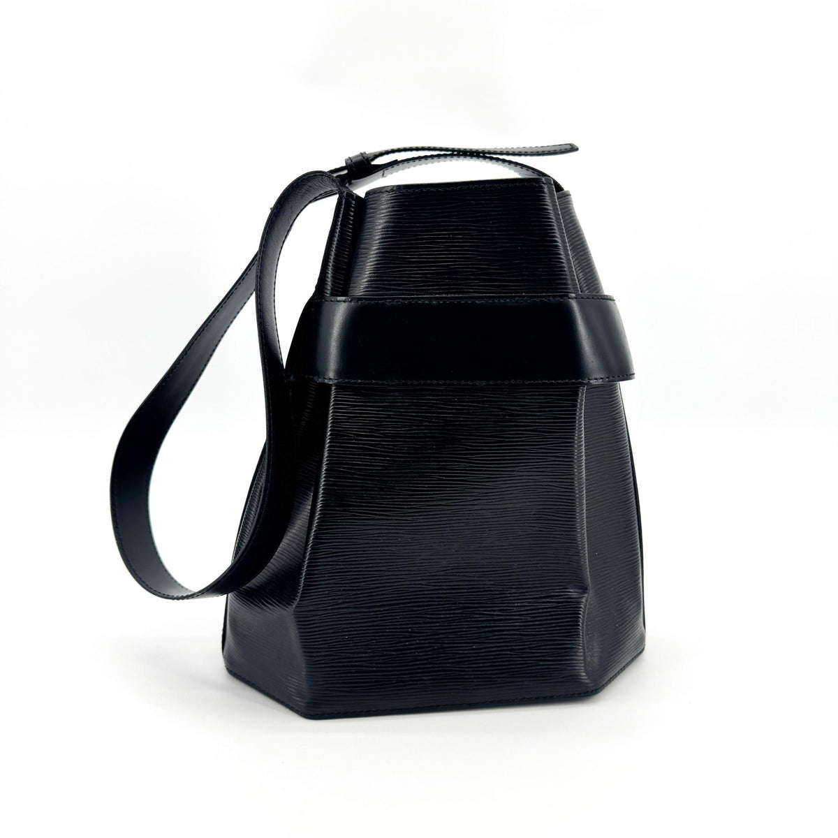 Louis Vuitton Vintage Sac d'Epaule Epi Leather, Black, Leather, Handbag