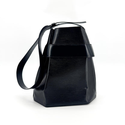 Louis Vuitton Vintage Sac d'Epaule Epi Leather, Black, Leather, Handbag