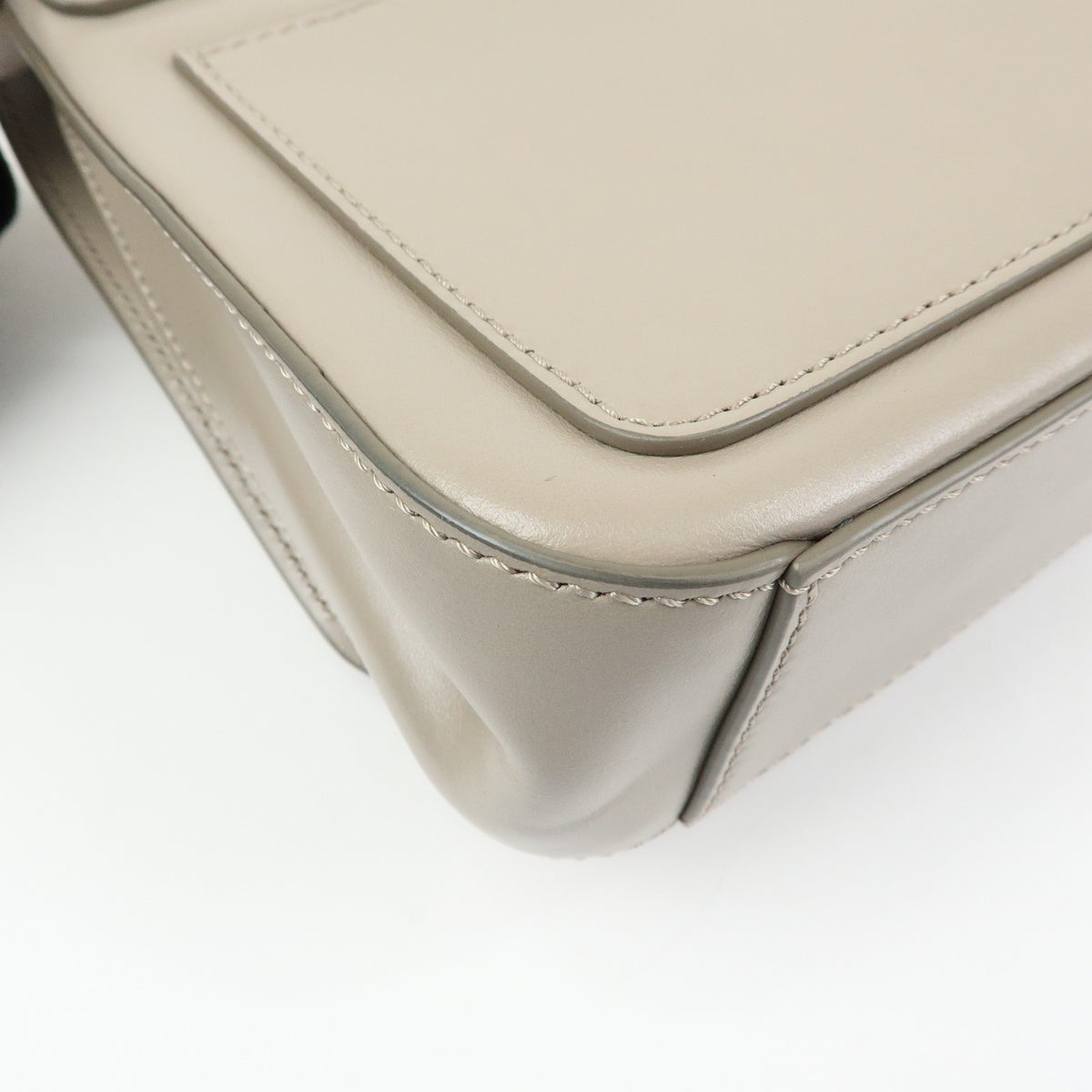 Chloe C Shoulder Bag Leather, Gray, Leather, Shoulder Bag