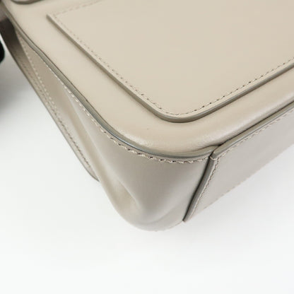 Chloe C Shoulder Bag Leather, Gray, Leather, Shoulder Bag