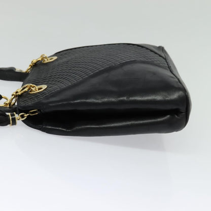 Bally Vintage Quilted leather, Black, Leather, Shoulder Bag