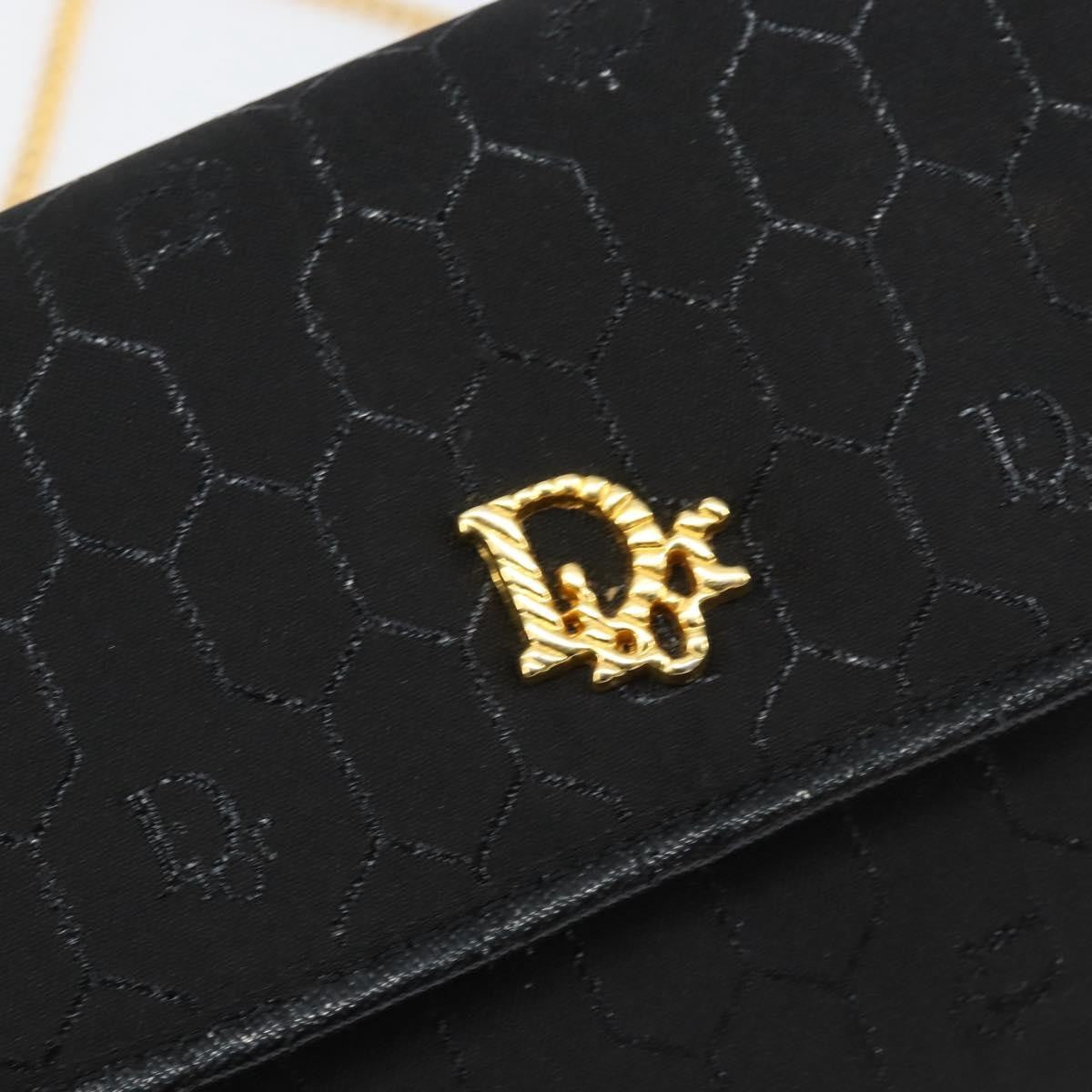Christian Dior Vintage Honeycomb Canvas, Black, Canvas, Shoulder Bag