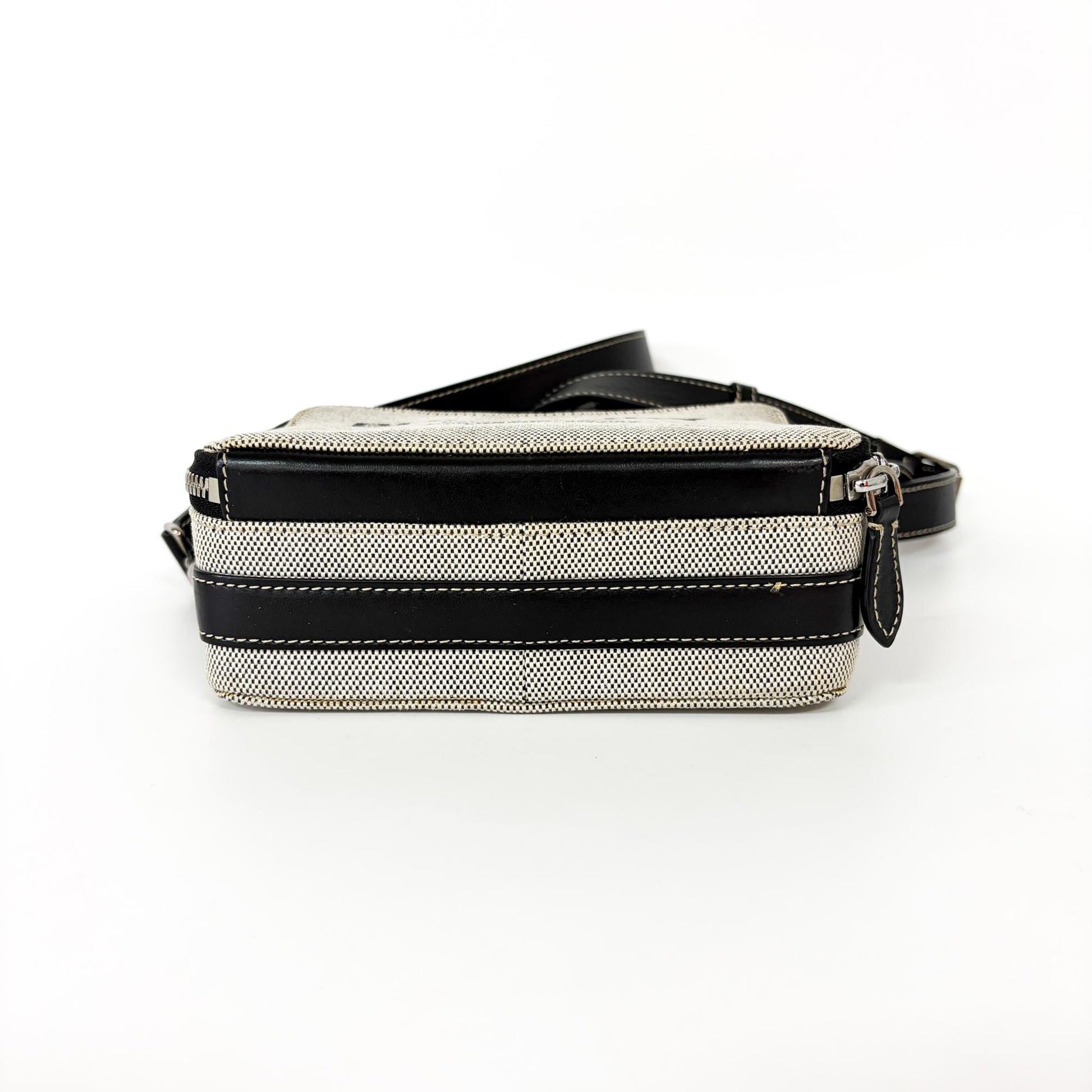 Burberry Horseferry Bum Printed Canvas, Black, Canvas, Crossbody Bag