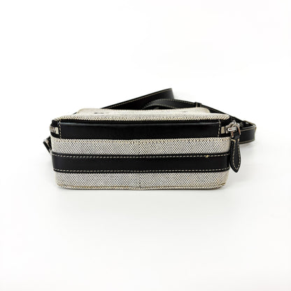 Burberry Horseferry Bum Printed Canvas, Black, Canvas, Crossbody Bag