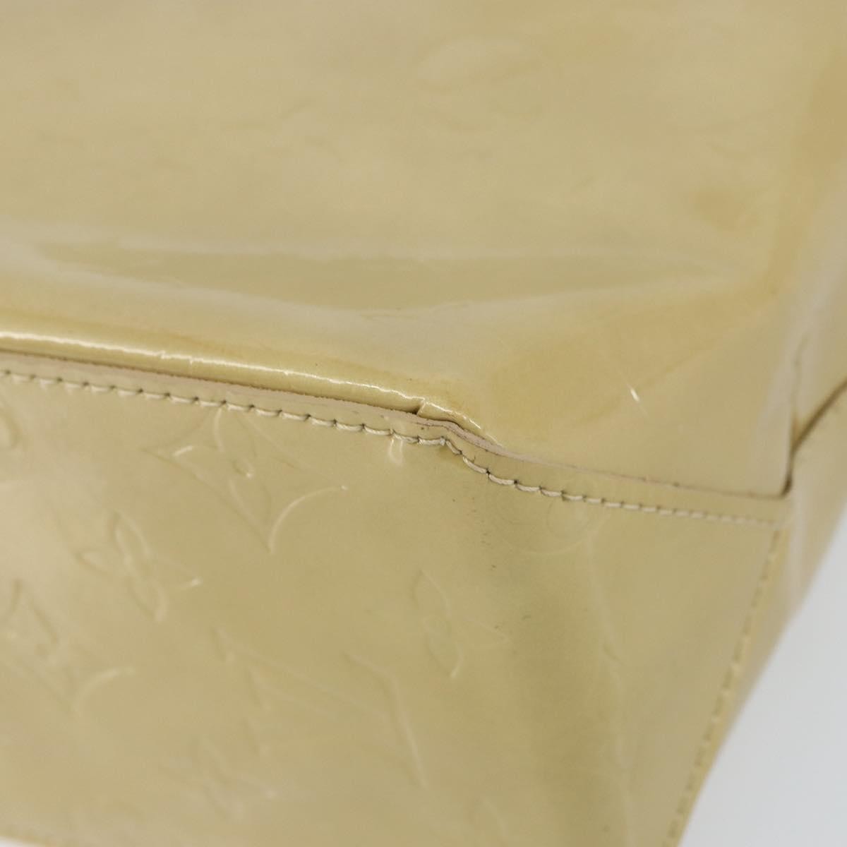 Louis Vuitton Reade Monogram Vernis, Beige, Patent Leather, Handbag