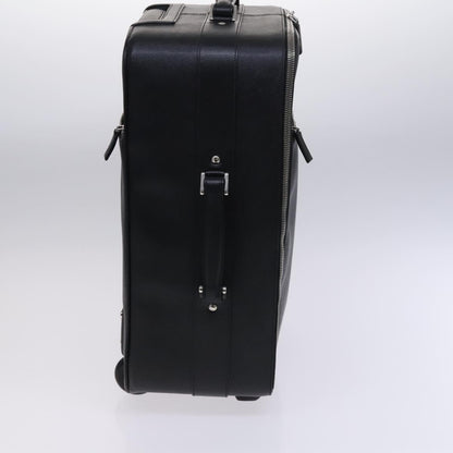 Prada Expandable Front Zip Boston Tessuto, Black, Leather, Travel Bag