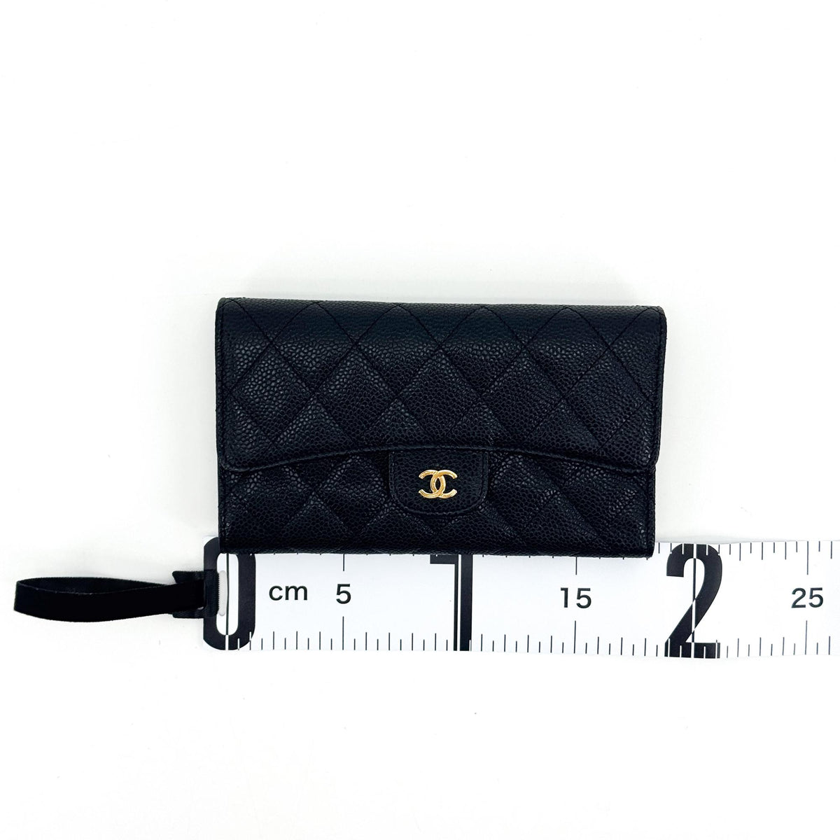 Chanel Timeless Long Wallet Lambskin, Black, Leather, Wallet