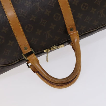 Louis Vuitton Keepall Bag Monogram Canvas, BROWN, CANVAS, Travel bag
